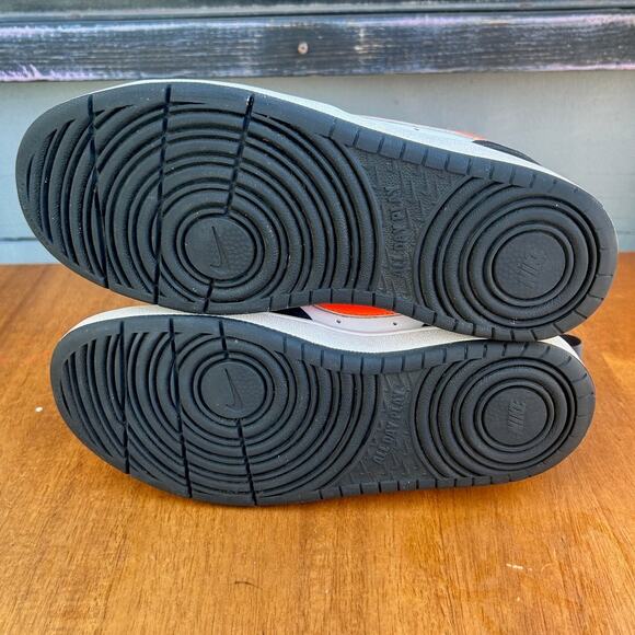 Nike Court Borough Low 2 White Black Orange Youth Size 5Y Sneakers - Picture 8 of 9